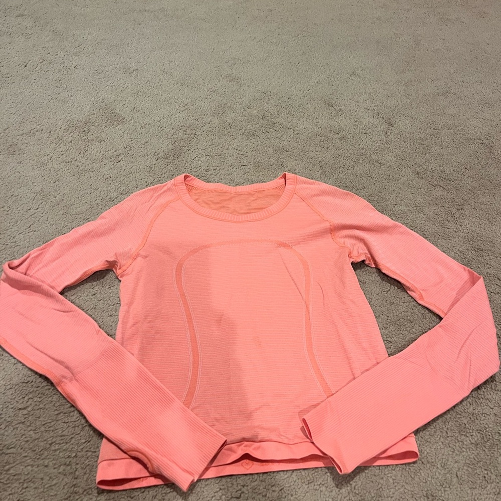 Women's Pink Long Sleeve Top